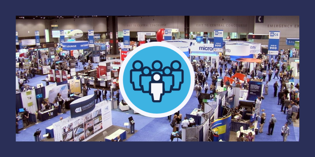 trade show floor at event