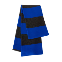 Sportsman Rugby-Striped Knit Scarf